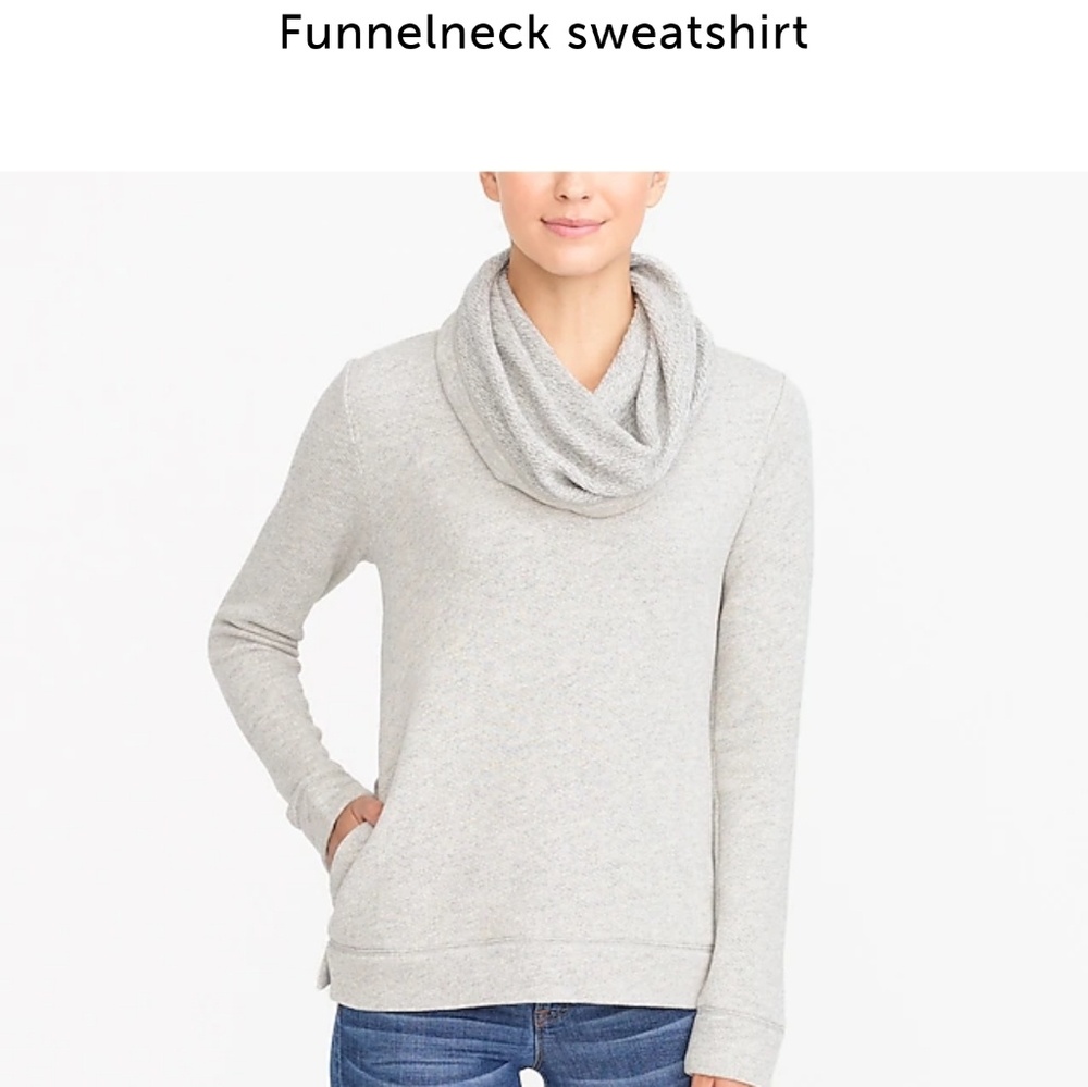 J Crew Factory funnelneck sweatshirt